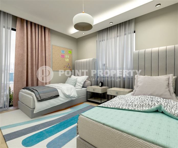 Квартиры 1+1 и 2+1 от 65 м2 с видом на море в районе Тедже, Мерсин.-id-1432-фото-8