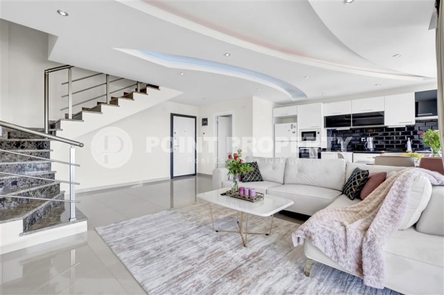 Дуплекс в комплексе 2020 года постройки, планировкой 2+1, в живописном, активно развивающемся районе города Аланья - Авсаллар-id-5549-фото-2