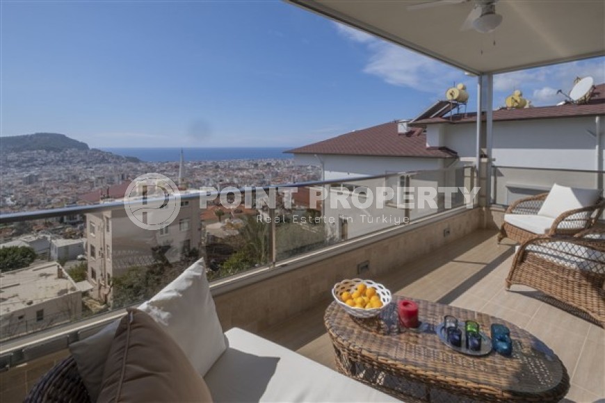 Panoramic apartment with luxurious views of the sea, Alanya Fortress and Taurus Mountains in the elite area of Hasbahce-id-5574-photo-10
