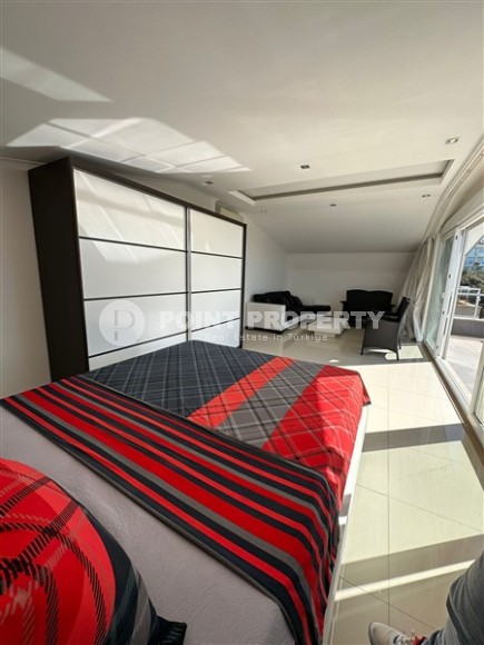 Панорамный дуплекс с роскошным видом на море в спокойном, живописном районе Аланьи - Конаклы-id-5583-фото-10