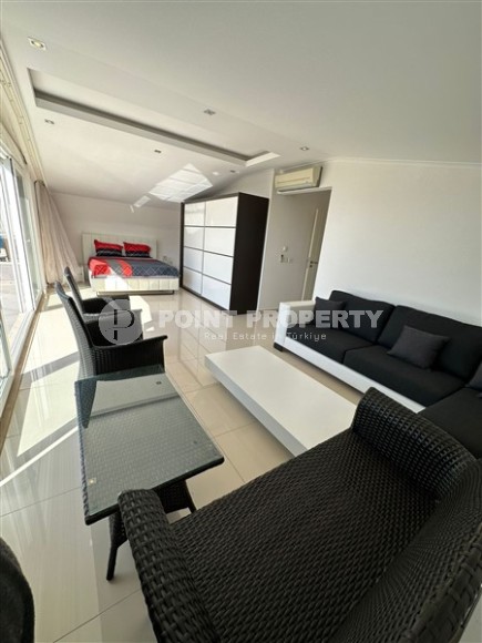 Панорамный дуплекс с роскошным видом на море в спокойном, живописном районе Аланьи - Конаклы-id-5583-фото-11