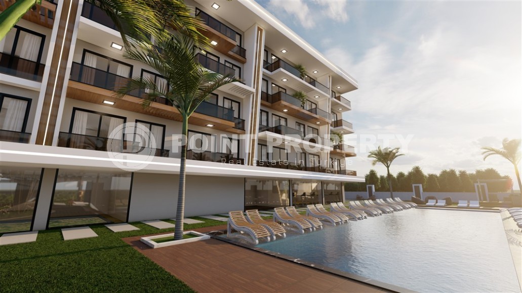 Apartments in a residence under construction in a prestigious, comfortable area of Alanya - Upper Oba-id-5591-photo-13