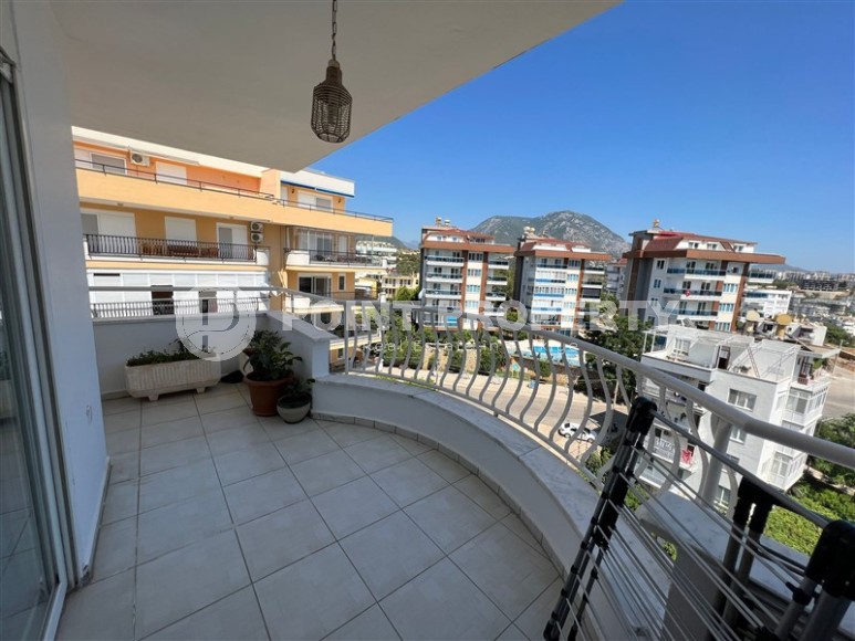 Панорамная квартира с двумя спальными комнатами, в уютном, живописном районе Аланьи - Тосмур-id-5626-фото-8