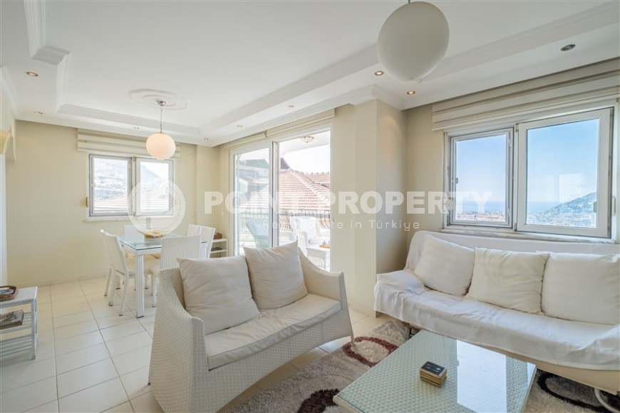 Apartment with luxurious views of the sea and Alanya fortress, 1850 meters from the beach and promenade-id-5628-photo-8