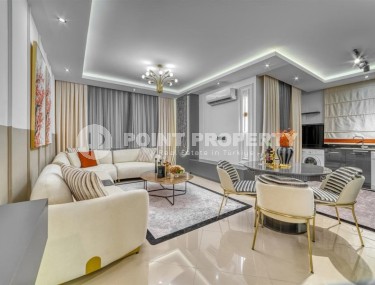 Апартаменты с роскошным дизайнерским ремонтом в центре популярного района Аланьи - Нижняя Оба-id-5644-фото-1