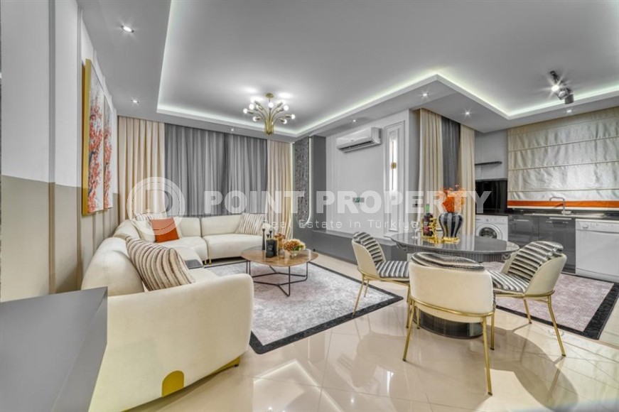 Апартаменты с роскошным дизайнерским ремонтом в центре популярного района Аланьи - Нижняя Оба-id-5644-фото-1