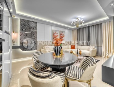 Апартаменты с роскошным дизайнерским ремонтом в центре популярного района Аланьи - Нижняя Оба-id-5644-фото-3