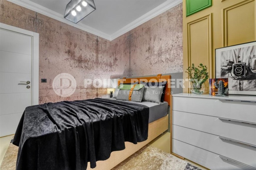 Апартаменты с роскошным дизайнерским ремонтом в центре популярного района Аланьи - Нижняя Оба-id-5644-фото-7