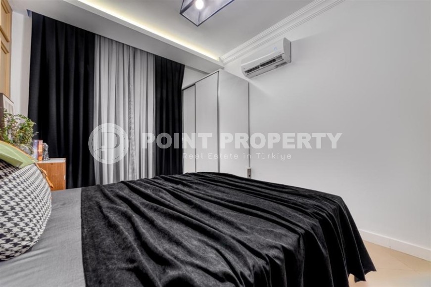 Апартаменты с роскошным дизайнерским ремонтом в центре популярного района Аланьи - Нижняя Оба-id-5644-фото-8