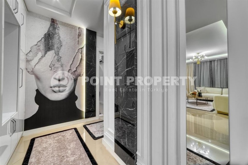 Апартаменты с роскошным дизайнерским ремонтом в центре популярного района Аланьи - Нижняя Оба-id-5644-фото-11