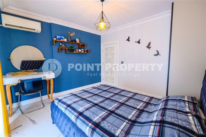 Просторная светлая квартира с современным дизайном, в трех с половиной километрах от моря, в престижном районе Аланьи - Бекташ-id-5668-фото-5