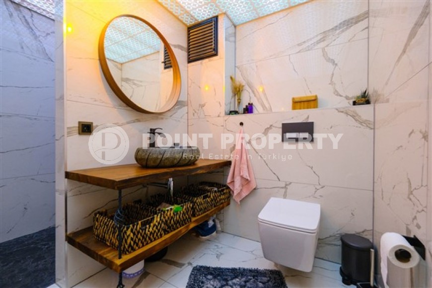 Просторная светлая квартира с современным дизайном, в трех с половиной километрах от моря, в престижном районе Аланьи - Бекташ-id-5668-фото-10