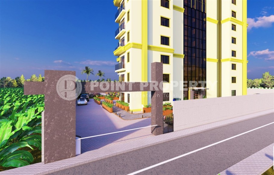 Небольшая квартира на 4-м этаже в жилом комплексе на финальном этапе строительства, в центре современного района Аланьи - Махмутлар-id-5684-фото-8