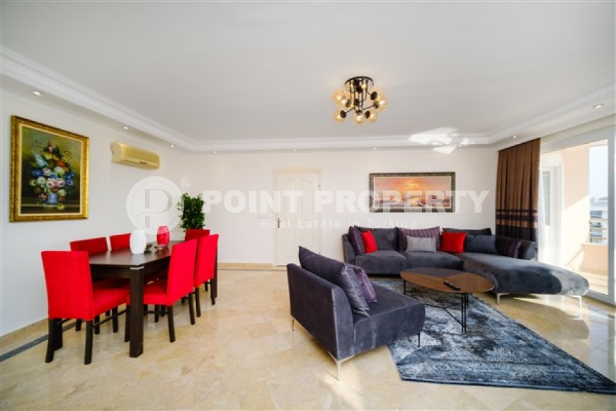 Ready to move in, view three-room apartment, 115m², 500m from the sea in the Tosmur area, Alanya-id-2115-photo-5