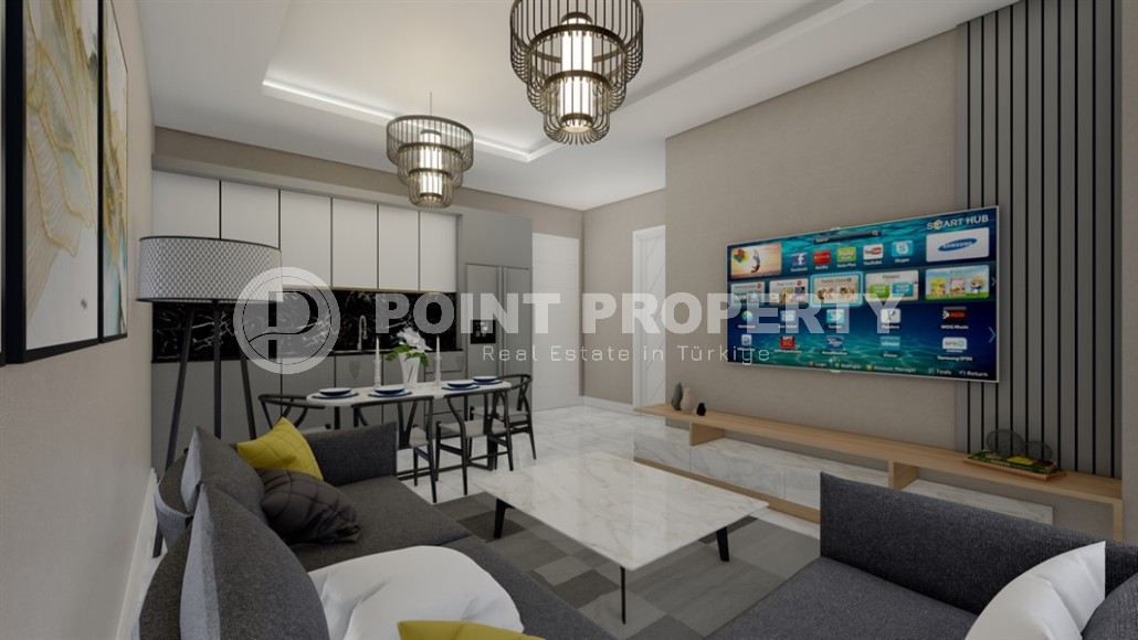 Small apartment in a residential complex at the final stage of construction, in the center of Mahmutlar-id-5702-photo-2