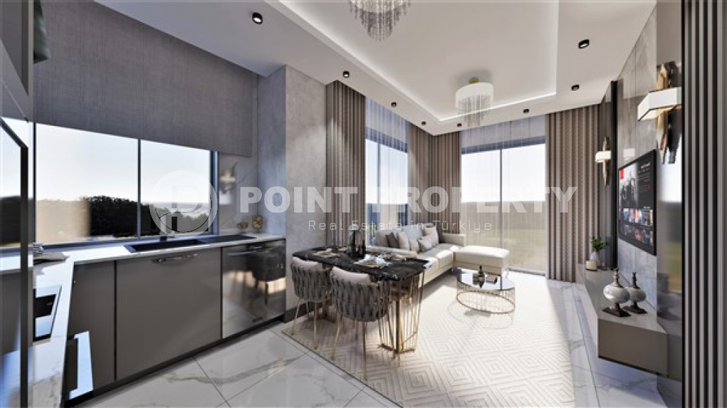 Квартира 1+1, 45м² в комплексе на окончательном этапе строительства в районе Алании Демирташ-id-1449-фото-6