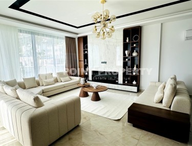 Роскошная двухэтажная вилла с видом на море в престижном районе Аланьи - Каргыджак-id-5711-фото-2