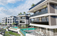 A unique project of four 5+1 villas under construction in Kargicak with a personal spa and infinity pool in each house. 310 - 500 m2-id-1060-photo-2