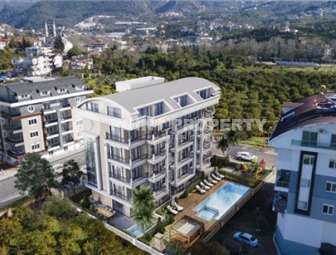 Apartments of different layouts, 45-210m², in Upper Oba, Alanya, in a residence with good infrastructure-id-2542-photo-3