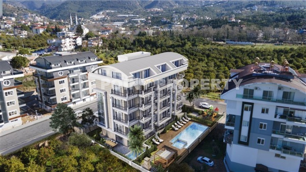 Apartments of different layouts, 45-210m², in Upper Oba, Alanya, in a residence with good infrastructure-id-2542-photo-3