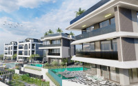 A unique project of four 5+1 villas under construction in Kargicak with a personal spa and infinity pool in each house. 310 - 500 m2-id-1060-photo-3
