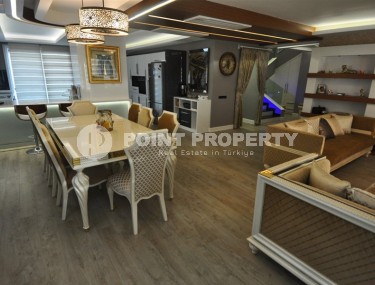 Комфортабельная двухуровневая квартира, с качественным ремонтом, стильной мебелью и современной бытовой техникой, в популярном районе Аланьи - Оба-id-5731-фото-5