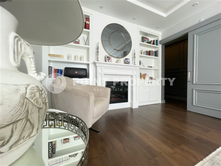 Пентхаус 5+1 с видом на Аланийскую крепость и море, с полным пакетом мебели и бытовой техники, Тосмур, 200м2-id-1451-фото-4