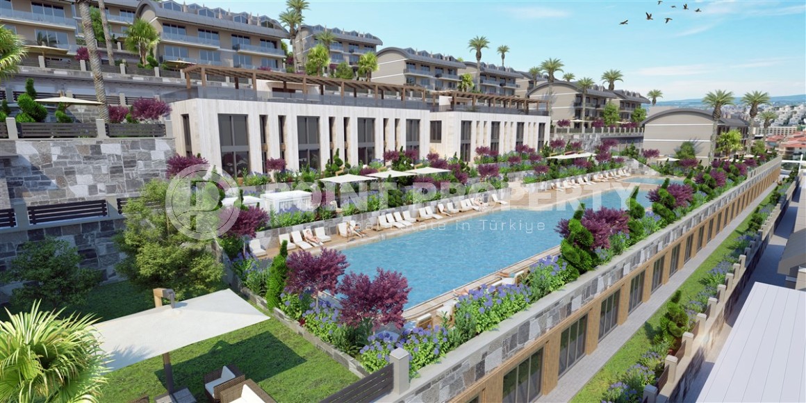 Апартаменты в новом жилом комплексе на завершающем этапе строительства в живописном, спокойном районе Аланьи - Конаклы-id-5734-фото-7