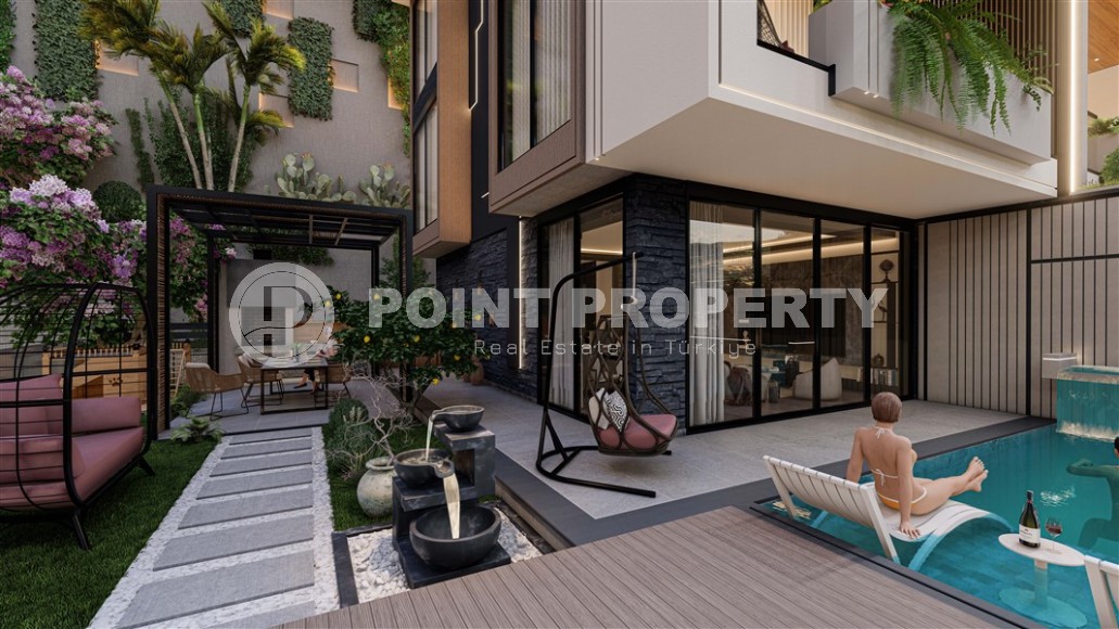 Elite mansions with panoramic sea views, in the prestigious area of Alanya - Tepe, with the possibility of obtaining Turkish citizenship-id-5735-photo-5