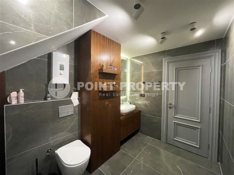 Пентхаус 5+1 с видом на Аланийскую крепость и море, с полным пакетом мебели и бытовой техники, Тосмур, 200м2-id-1451-фото-9