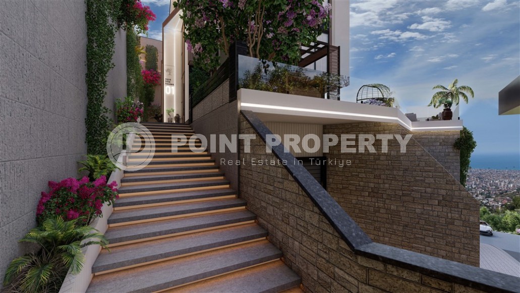 Elite mansions with panoramic sea views, in the prestigious area of Alanya - Tepe, with the possibility of obtaining Turkish citizenship-id-5735-photo-16