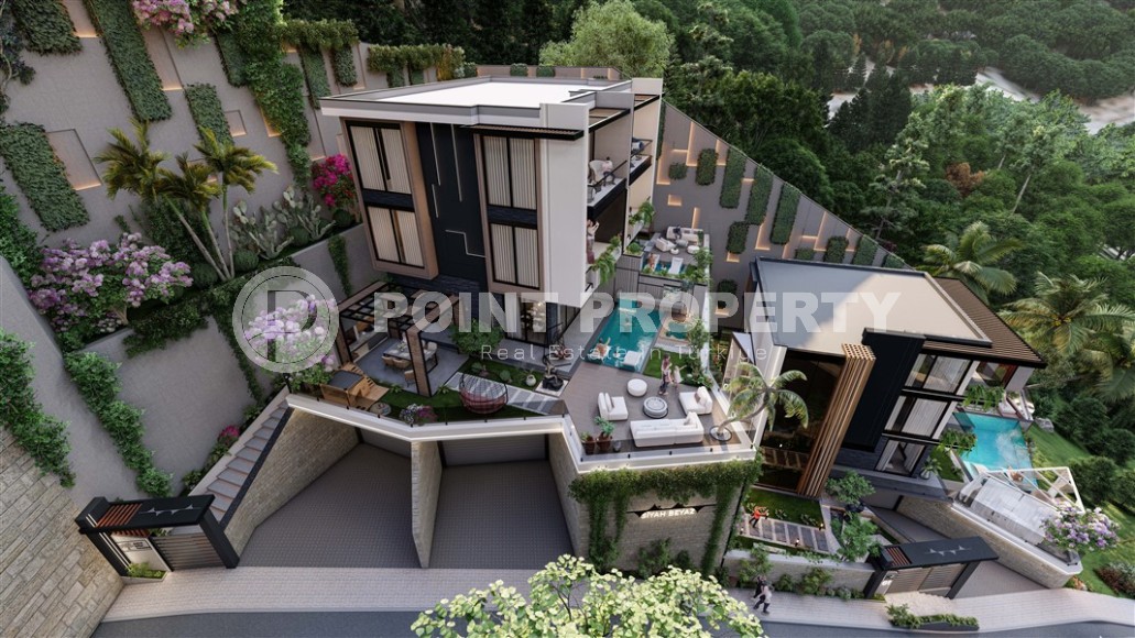 Elite mansions with panoramic sea views, in the prestigious area of Alanya - Tepe, with the possibility of obtaining Turkish citizenship-id-5735-photo-26