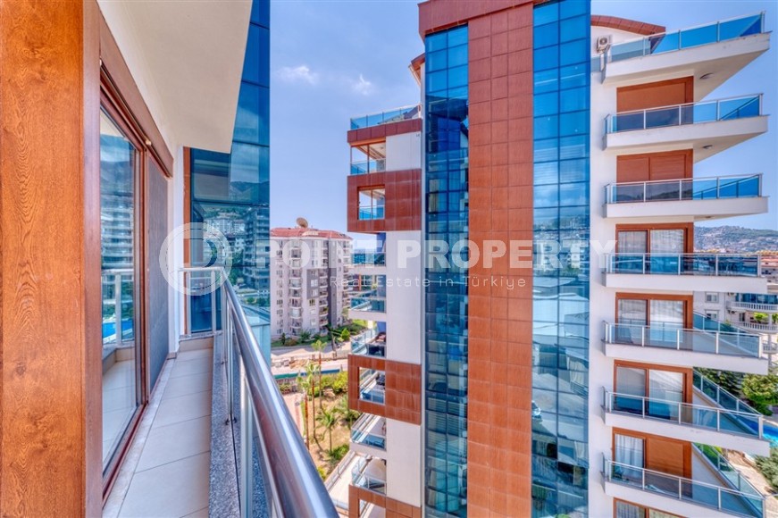 Стильная панорамная квартира 2+1, общей площадью 120 м2, в центре комфортабельного района Аланьи - Джикджилли-id-5737-фото-14