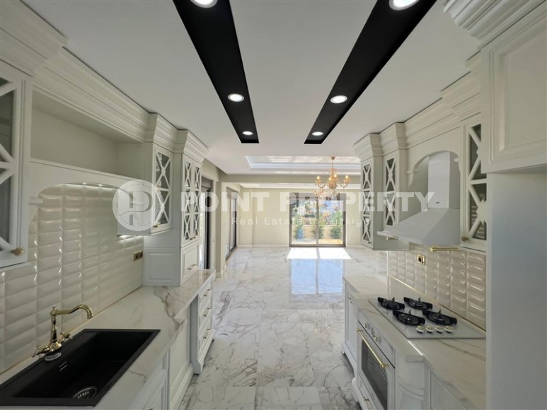 Современная трехэтажная вилла с бассейном и садом, в популярном курортном районе Анталии - Белек-id-5740-фото-4