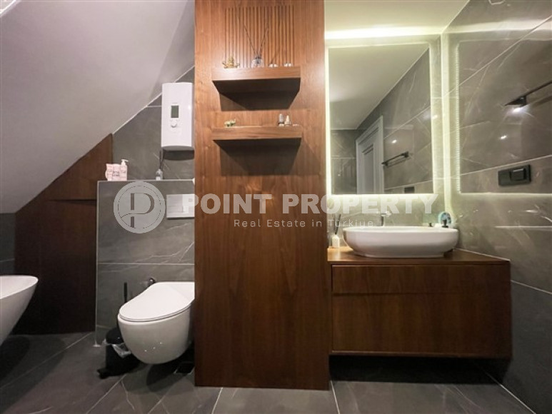 Пентхаус 5+1 с видом на Аланийскую крепость и море, с полным пакетом мебели и бытовой техники, Тосмур, 200м2-id-1451-фото-20