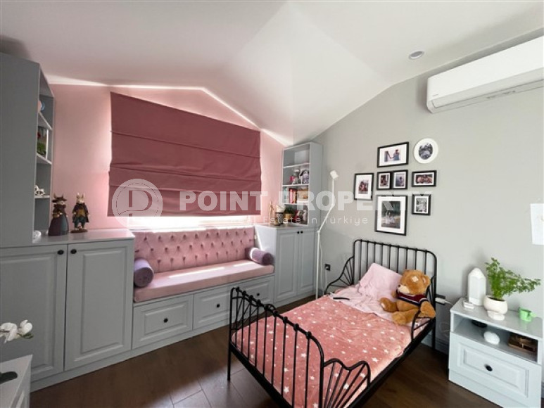 Пентхаус 5+1 с видом на Аланийскую крепость и море, с полным пакетом мебели и бытовой техники, Тосмур, 200м2-id-1451-фото-25