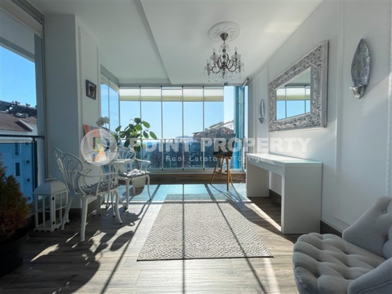 Пентхаус 5+1 с видом на Аланийскую крепость и море, с полным пакетом мебели и бытовой техники, Тосмур, 200м2-id-1451-фото-29