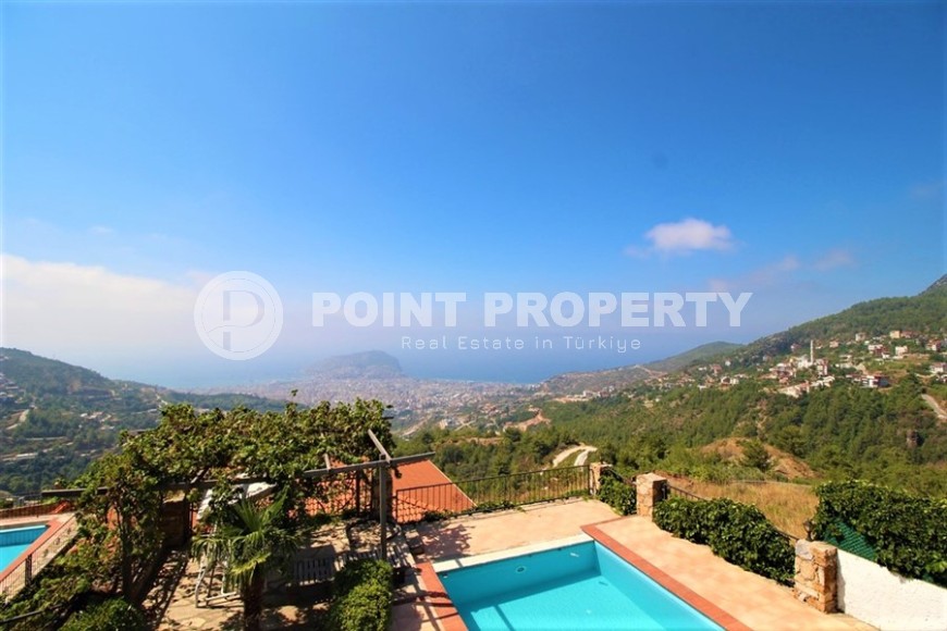 Comfortable panoramic villa overlooking the sea and the Alanya fortress, in the prestigious Tepe area-id-5747-photo-18