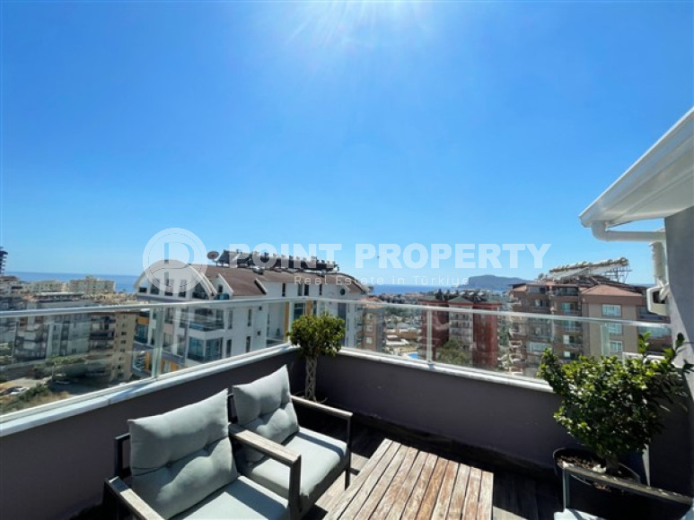 Пентхаус 5+1 с видом на Аланийскую крепость и море, с полным пакетом мебели и бытовой техники, Тосмур, 200м2-id-1451-фото-33