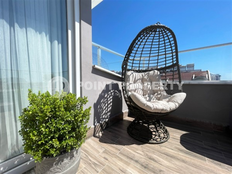 Пентхаус 5+1 с видом на Аланийскую крепость и море, с полным пакетом мебели и бытовой техники, Тосмур, 200м2-id-1451-фото-35