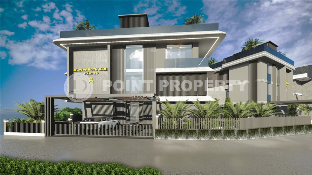 A unique project of four 5+1 villas under construction in Kargicak with a personal spa and infinity pool in each house. 310 - 500 m2-id-1060-photo-7