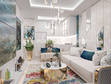 Apartments on the 1st and 2nd floors in a residential complex under construction, in the center of Mahmutlar-id-5755-photo-2