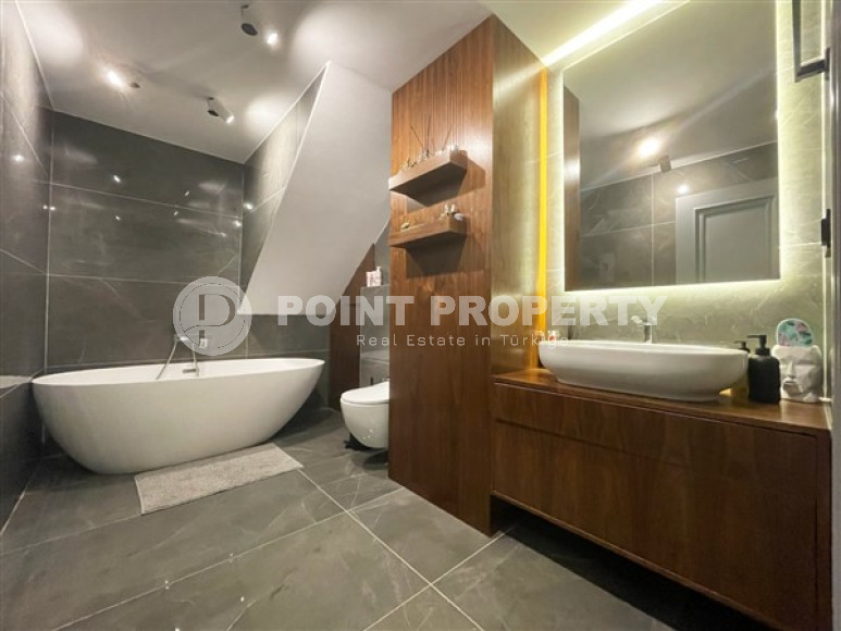 Пентхаус 5+1 с видом на Аланийскую крепость и море, с полным пакетом мебели и бытовой техники, Тосмур, 200м2-id-1451-фото-43