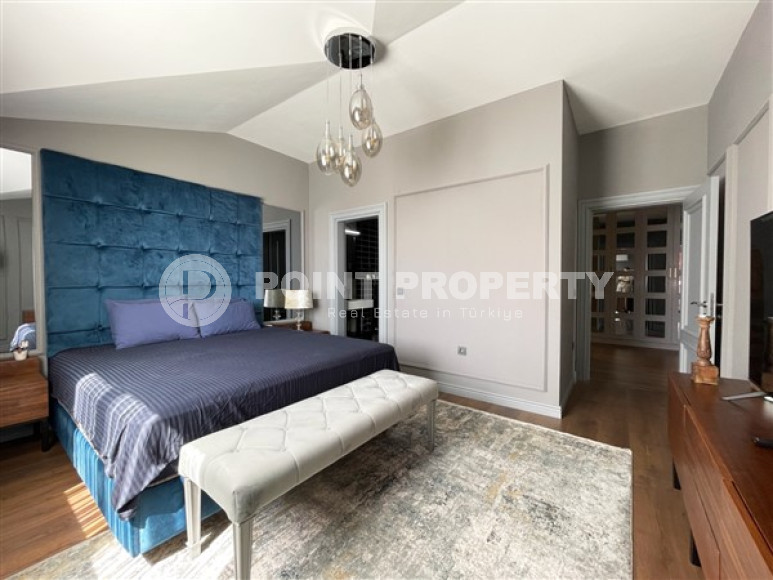 Пентхаус 5+1 с видом на Аланийскую крепость и море, с полным пакетом мебели и бытовой техники, Тосмур, 200м2-id-1451-фото-47