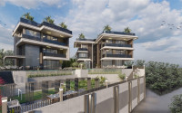 A unique project of four 5+1 villas under construction in Kargicak with a personal spa and infinity pool in each house. 310 - 500 m2-id-1060-photo-8