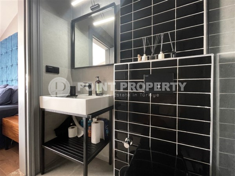 Пентхаус 5+1 с видом на Аланийскую крепость и море, с полным пакетом мебели и бытовой техники, Тосмур, 200м2-id-1451-фото-54