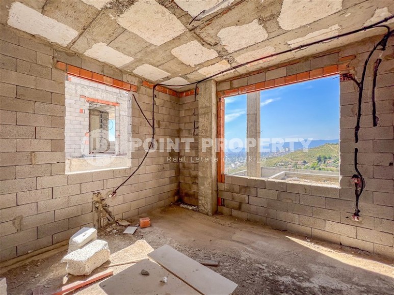 Detached villas under construction, in the prestigious, picturesque area of Alanya - Kargicak-id-5763-photo-12