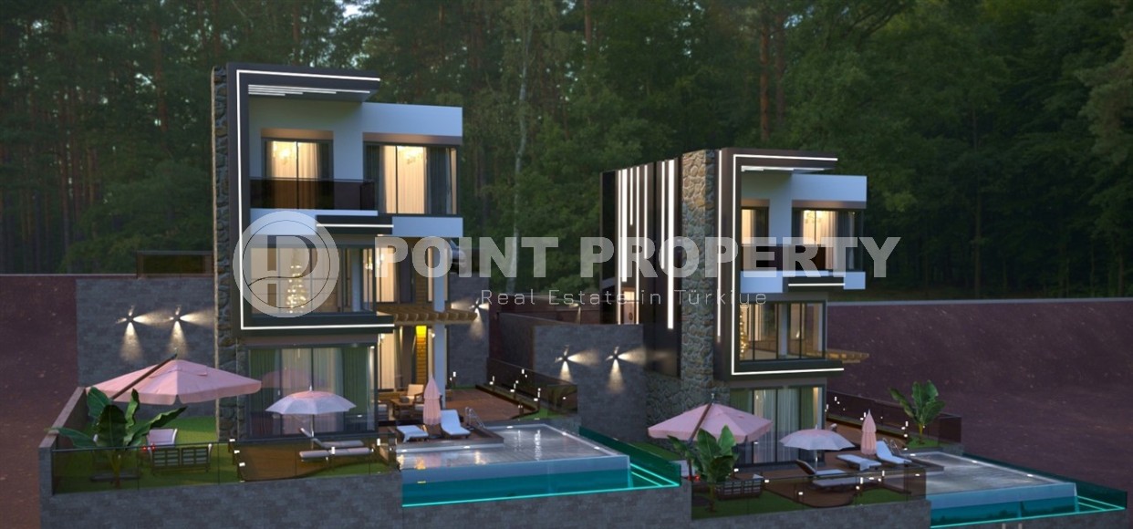 Detached villas under construction, in the prestigious, picturesque area of Alanya - Kargicak-id-5763-photo-16