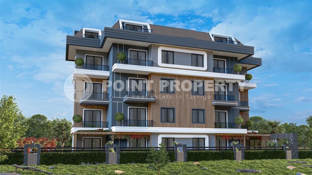 Apartments in a five-story residential complex under construction, with the possibility of obtaining a residence permit in Turkey-id-5773-photo-1
