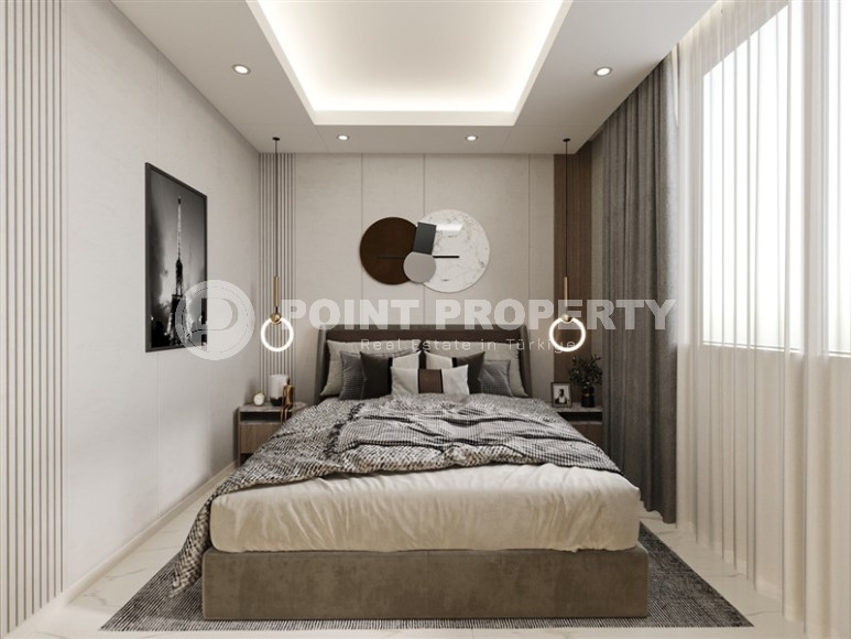 Apartments in a five-story residential complex under construction, with the possibility of obtaining a residence permit in Turkey-id-5773-photo-4